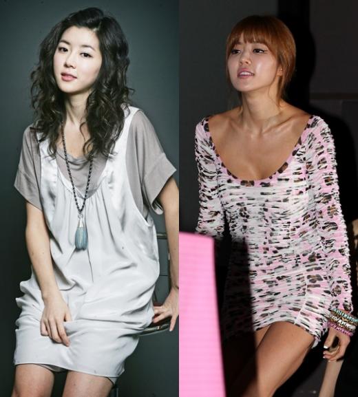 박한별 태닝 전(왼쪽)과 후 ⓒ출처= 머니투데이 스타뉴스
