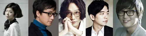 가수 장재인(왼쪽) 루시드폴 정순용 이적 김동률