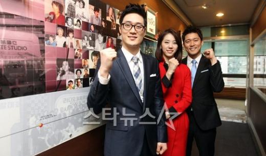 (왼쪽부터)오승훈, 김초롱, 김대호 아나운서 ⓒ사진=이기범 기자 leekb@