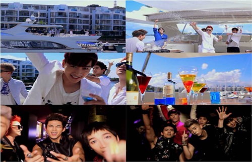 ⓒ2PM '핸즈 업' 뮤직비디오 싱가포르 편 영상 화면 ⓒ사진=JYP엔터테인먼트 제공  