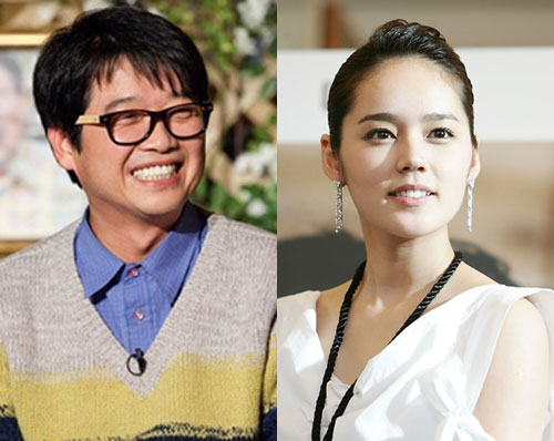이상우(왼쪽)와 한가인