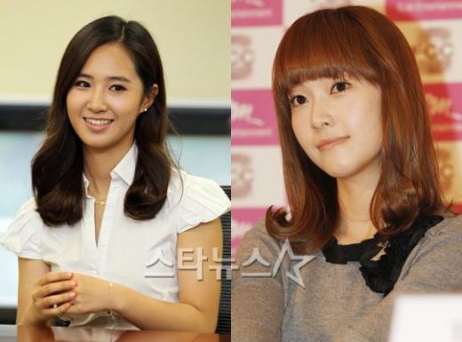 소녀시대의 유리(왼쪽)와 제시카 ⓒ머니투데이 스타뉴스