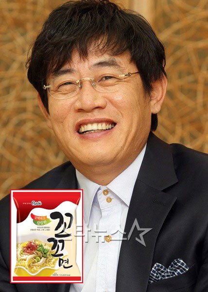 개그맨 이경규(작은 사진은 출시를 앞둔 '꼬꼬면') ⓒ사진=홍봉진 기자