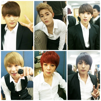 ▲사진은 맨 위 왼쪽부터 시계방향으로 형식, 동준, 시완, 희철, 준영, 민우<br /><br />
ⓒ출처= 제국의아이들 미투데이