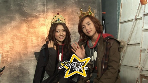 배우 박신혜(왼쪽)과 장근석 