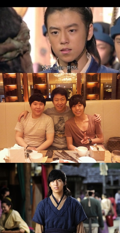 ▲ 위부터 차례로 MBC '선덕여왕', KBS 2TV '공부의 신', MBC '계백'에서의 이현우<br /><br />
ⓒ출처= 김수로 미니홈피, MBC '계백'