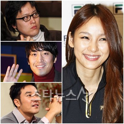 김동률 이효리 엄태웅 문정혁 ⓒ왼쪽 위부터 시계방향