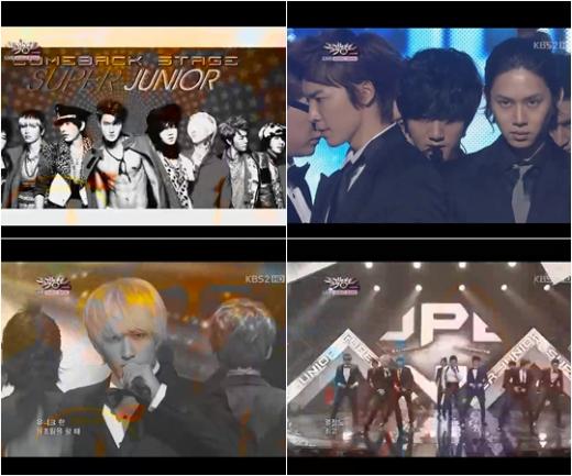 슈퍼주니어 컴백 무대 ⓒ사진=KBS 2TV '뮤직뱅크' 방송 화면 