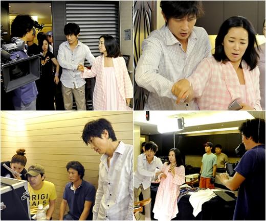 MBC 시트콤 '하이킥3, 짧은 다리의 역습' 안내상 윤유선 촬영 현장 ⓒ사진=MBC 제공 