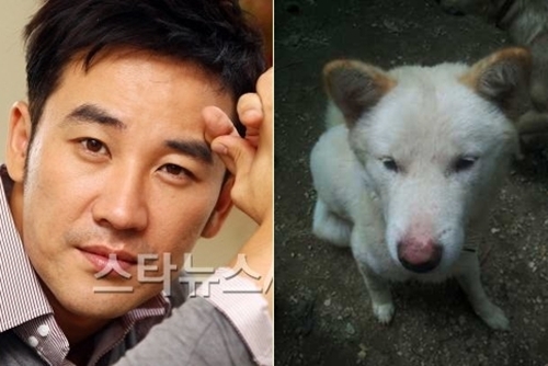 엄태웅(왼쪽)과 백통이 