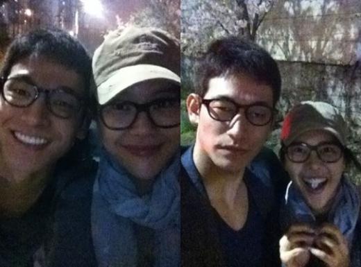 백지영-정석원 커플의 비포 사진(왼쪽)과 애프터 사진 ⓒ출처= 백지영 트위터
