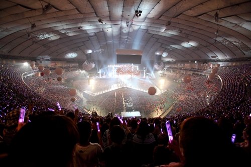 'SM타운 라이브 인 도쿄 스페셜 에디션'이 열린 도쿄돔 전경 ⓒ사진=SM엔터테인먼트 제공 