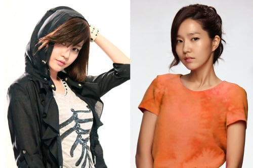 성유리(왼쪽), 이진