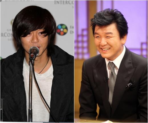 윤도현(왼쪽)과 주병진 ⓒ사진=머니투데이 스타뉴스, MBC 