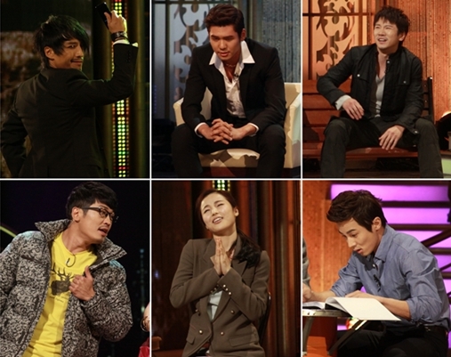 ↑(왼쪽 위부터)지현준, 이경규, 손덕기, 주희중 최유라, 허성태  ⓒ 출처=SBS '기적의 오디션'