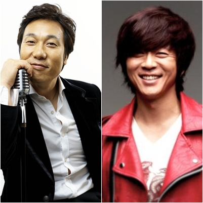 가수 이문세(왼쪽)과 윤도현 