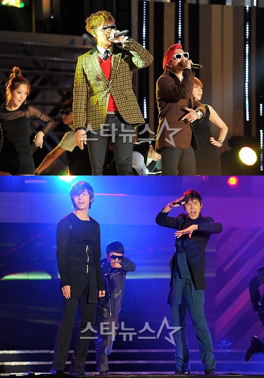 GD&TOP(위) 동방신기(아래)ⓒ최준필 인턴기자