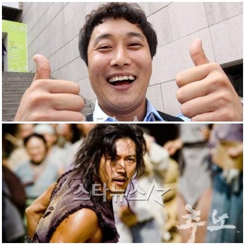 위부터 '달인'의 김병만, '추노'의 장혁