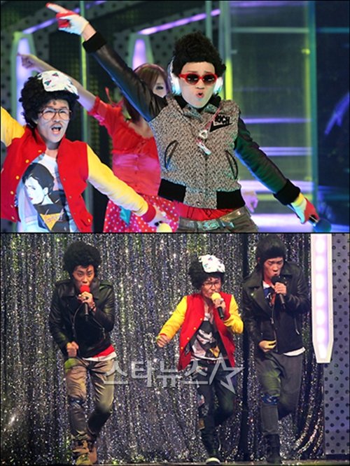 울랄라세션이 지난 14일 Mnet '슈퍼스타K3'에서 신중현과 엽전들의 '미인' 무대를 선보이고 있다 ⓒ최영재 인턴기자