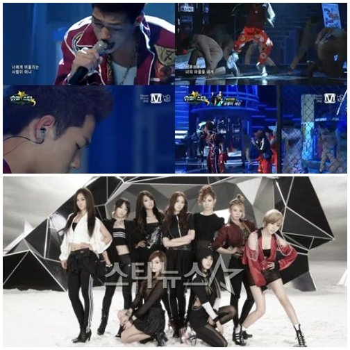위부터 '슈스케3', 소녀시대
