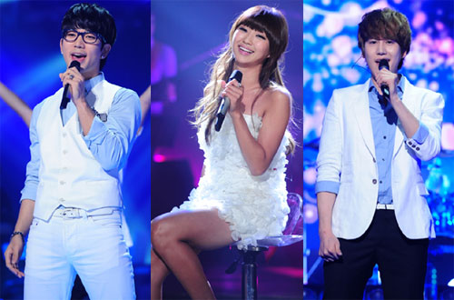 엠블랙 지오, 씨스타 효린, 슈퍼주니오 규현(왼쪽부터) <사진=KBS>