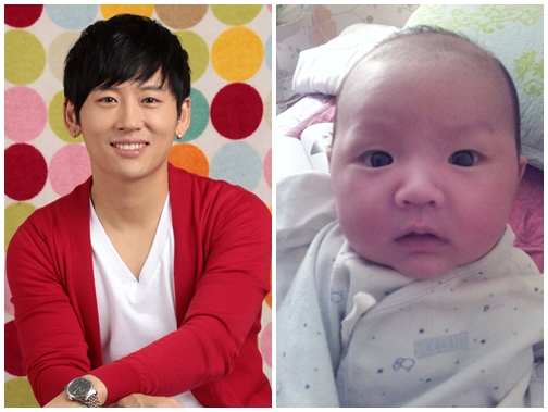 ↑박지헌(왼쪽)과 그의 셋째 아들 박의찬 군   ⓒ출처=박지헌 트위터