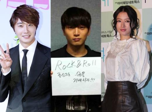 (왼쪽부터) 정일우 정진운 황보 ⓒ출처= 정진운 트위터, 머니투데이 스타뉴스