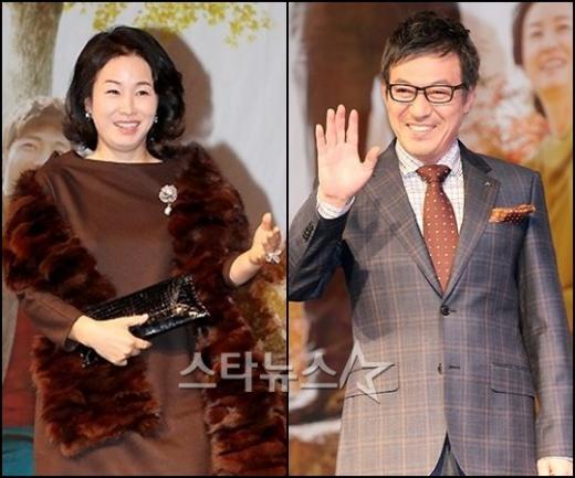 김미숙(왼쪽)과 김갑수 ⓒ사진=홍봉진 기자 