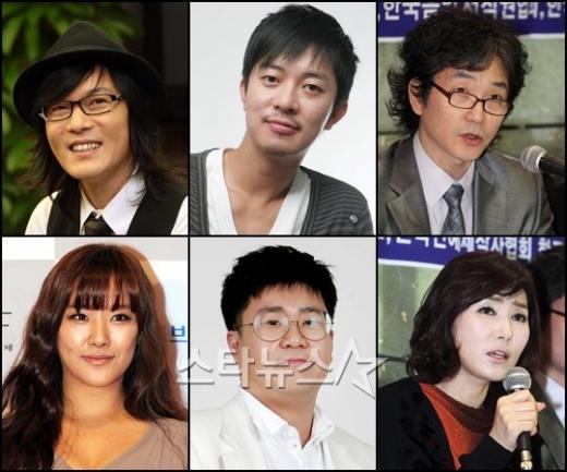 (왼쪽위부터 시계방향)김종서, 윤건, 장기호, 장혜진, 조영수, 호란 ⓒ사진=스타뉴스 