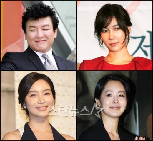 (왼쪽위부터 시계방향)주병진, 이지아, 황수정, 이민영 ⓒ사진=스타뉴스 
