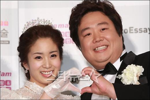류담(오른쪽)과 아내 최경은씨 ⓒ사진=남윤호 인턴기자 