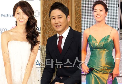 2011 KBS 연예대상 MC를 맡은 소녀시대 윤아, 신동엽, 이지애 아나운서(왼쪽부터) ⓒ스타뉴스