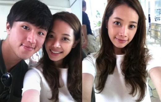 양은지, 축구선수 이호 부부 <사진=양은지 미니홈피>