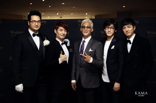 그룹 god 멤버 김태우, 손호영, 박준형, 윤계상, 데니안(왼쪽부처 차례로)    ⓒ출처=김태우 트위터