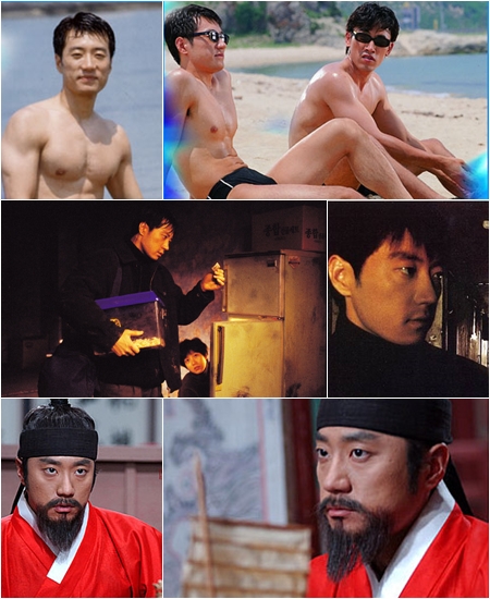 사진 위부터 '뜨거운 것이 좋아', '소름', '불멸의 이순신'의 김명민