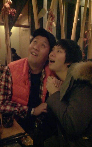 개그맨 정준하(왼쪽)과 가수 김희철. ⓒ출처=정준하 트위터