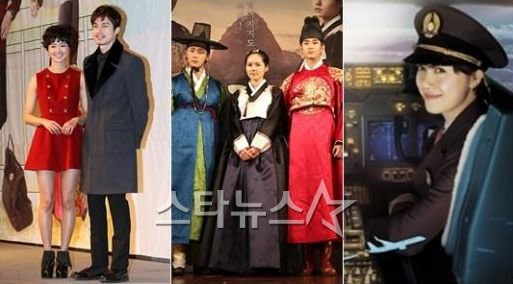 \'난폭한 로맨스\'의 이시영, 이동욱, \'해를 품은 달\'의 정일우, 한가인, 김수현, \'부탁해요 캡틴\'의 구혜선(왼쪽부터) ⓒ스타뉴스