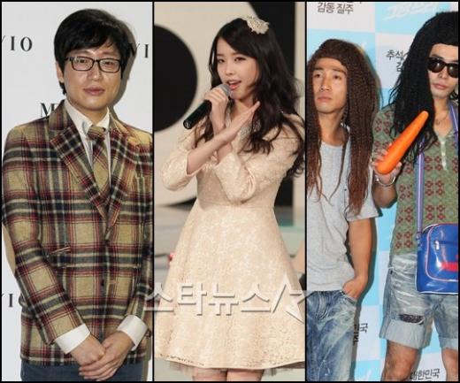 (왼쪽부터)루시드폴, 아이유, UV ⓒ사진=스타뉴스 