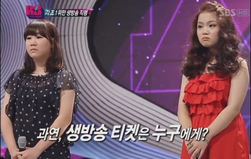 SBS 'K팝스타' 박지민(왼쪽)과 이하이 