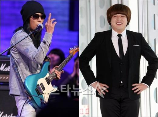 부활 김태원(왼쪽)과 슈퍼주니어 신동 ⓒ사진=스타뉴스  