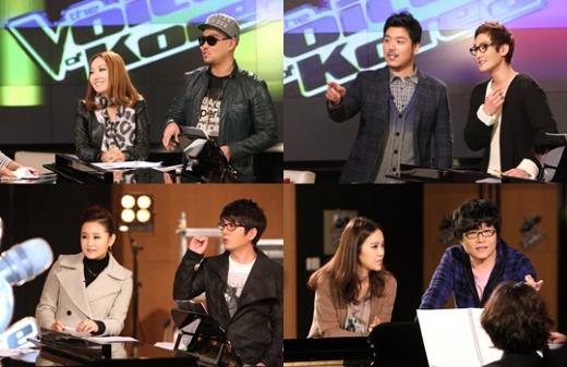 정인-길, 영준-강타, 백지영-유영석, 박선주-신승훈(왼쪽 위부터 시계방향) <사진=엠넷>
