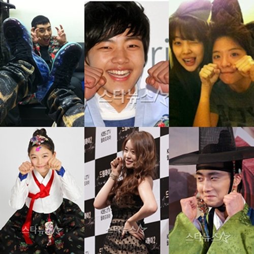 (왼쪽위부터 시계방향)승리,여진구,설리,엠버,정일우,지연,김유정