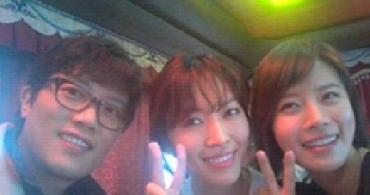 (왼쪽부터)박희순,김소연,유선ⓒ사진출처=유선 트위터