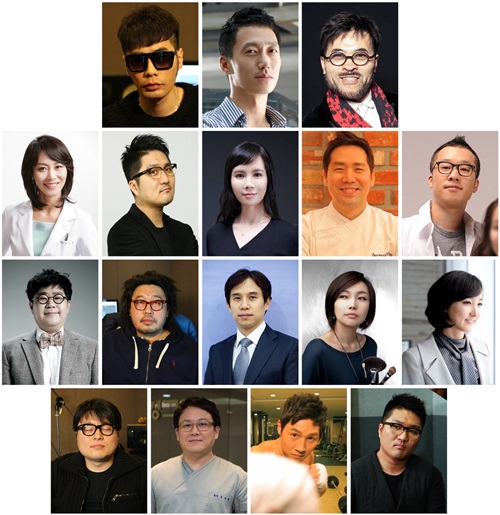 뮤지, 김한준, 박준, 정지행, 한원종, 한규리, 샘킴, 양찬우, 조영수, 이상열, 심우진, 서수진, 박상희, 박근철, 김태헌, 김지훈, 강화성(왼쪽 위부터) <사진=tvN>