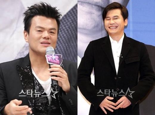 박진영(왼쪽)과 양현석 ⓒ스타뉴스