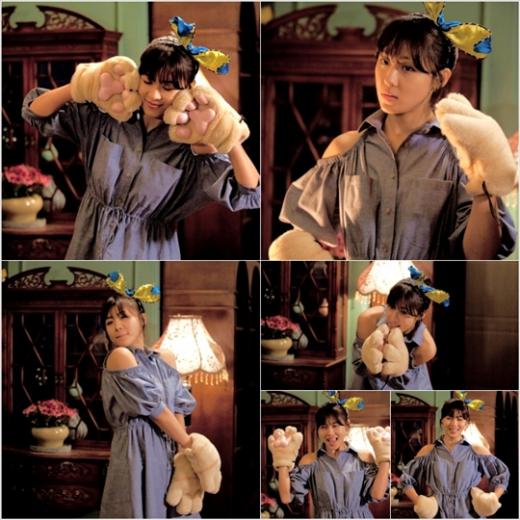 The King Two Hearts ’ star Ha Ji Won shows off her dance move, accompanied by the song “Bo Peep Bo Peep”