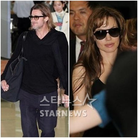 (왼쪽부터)브래드피트,안젤리나졸리ⓒ사진출처=스타뉴스