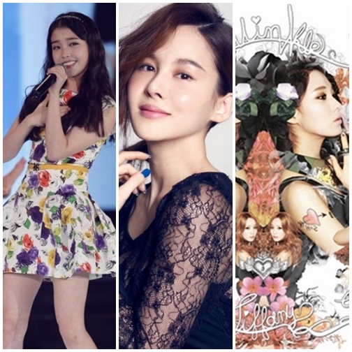 아이유, 아이비, 태티서(왼쪽부터) 