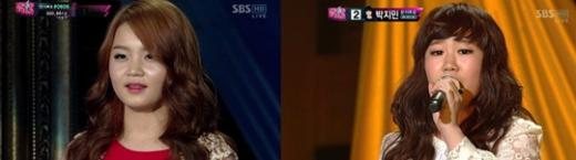 (왼쪽부터)이하이, 박지민 ⓒ출처=SBS \'서바이벌 오디션-K팝스타\' 방송화면