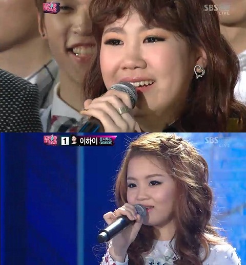 (위쪽부터)박지민,이하이 ⓒ출처=SBS '서바이벌 오디션-K팝스타' 방송화면